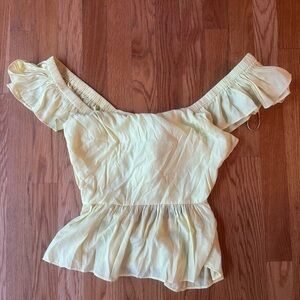 Off-Shoulder Yellow Top